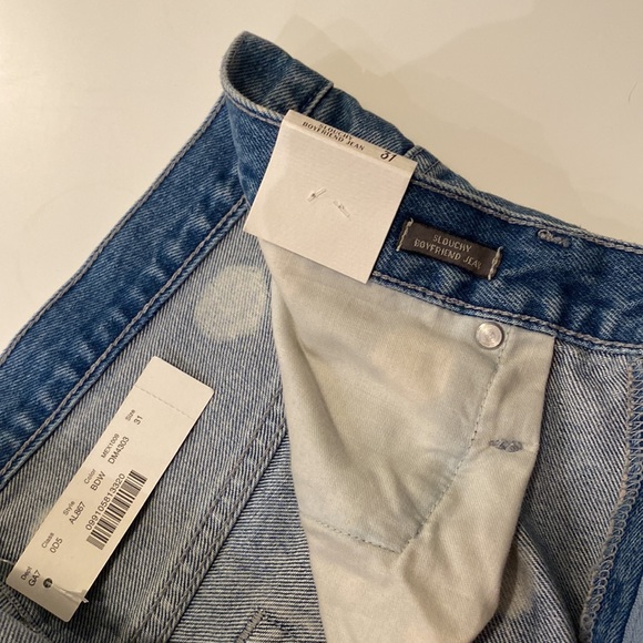 J Crew Point Sur boyfriend jean with bleached out dots, size 31 - Picture 7 of 9
